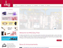 Tablet Screenshot of hkgdutyfree.com